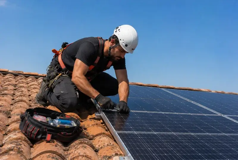 Maintenance et monitoring de panneaux solaires à Haute-Rivoire